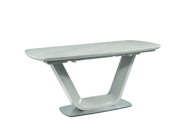 Стіл ARMANI CERAMIC сірий ефект мармуру / сірий мат 160(220)X90