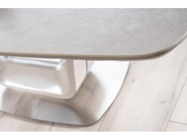 Стіл ARMANI CERAMIC сірий ефект мармуру / сірий мат 160(220)X90