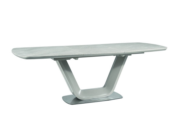 Стіл ARMANI CERAMIC сірий ефект мармуру / сірий мат 160(220)X90