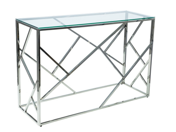 Консоль ESCADA C прозоре скло/срібло 120X40