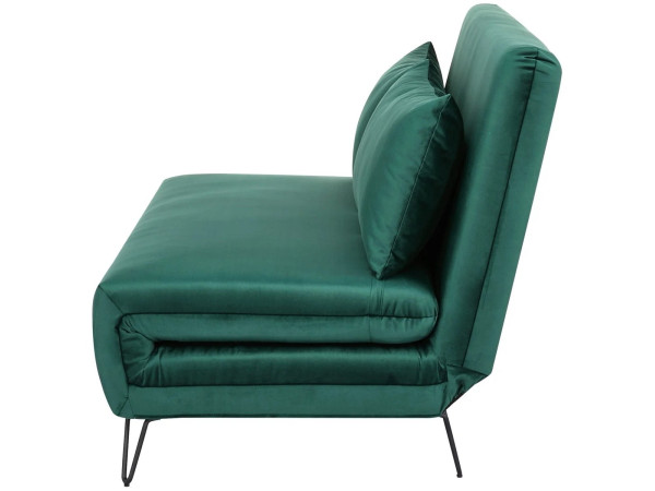 Софа ZENIA VELVET зелена/чорний TAP.189