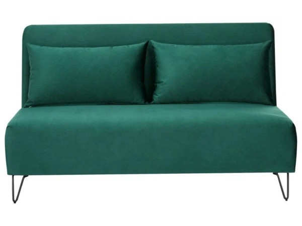 Софа ZENIA VELVET зелена/чорний TAP.189