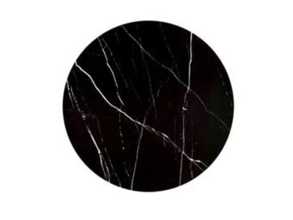 Журнальний столик MUSE II чорний еф.мармуру/золото (к-кт)