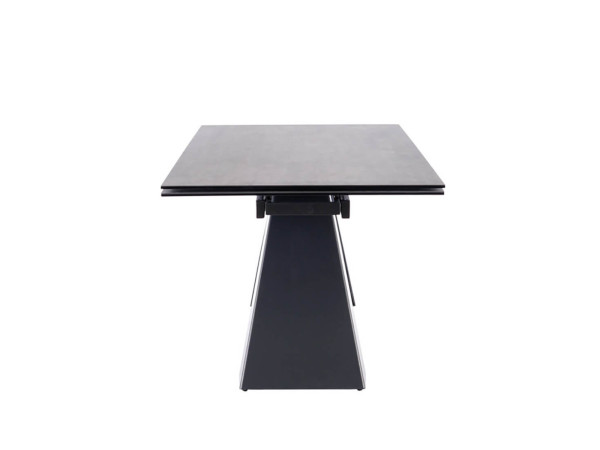 Стіл SALVADORE CERAMIC II темно-сірий CORSO GREY /чорний мат 120(180)X80
