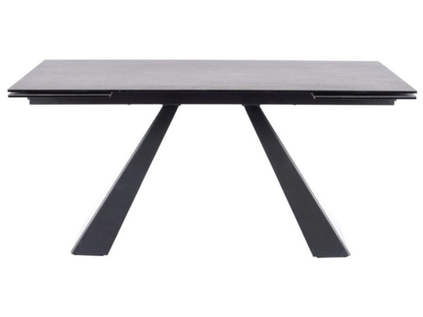 Стіл SALVADORE CERAMIC II темно-сірий CORSO GREY /чорний мат 120(180)X80