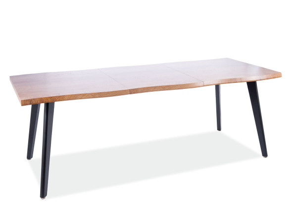 Стіл FRESNO 150(210)X90 дуб артизан/чорний каркас
