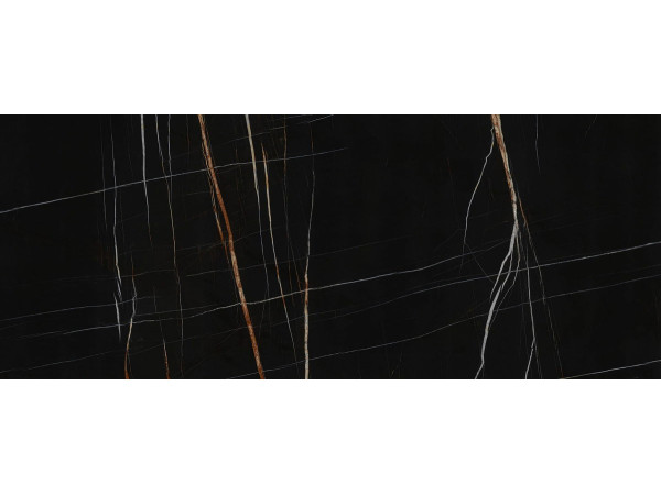 Стіл DIUNA CERAMIC 160(240)X90 чорний мармур Sahar Noir/чорний мат
